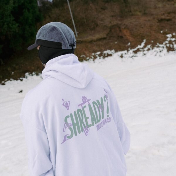 WHITE SHREADY HOODIE