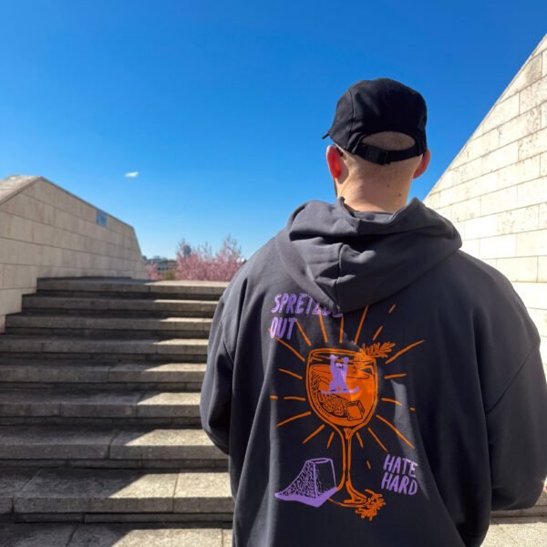 GREY SPRETZEL HOODIE